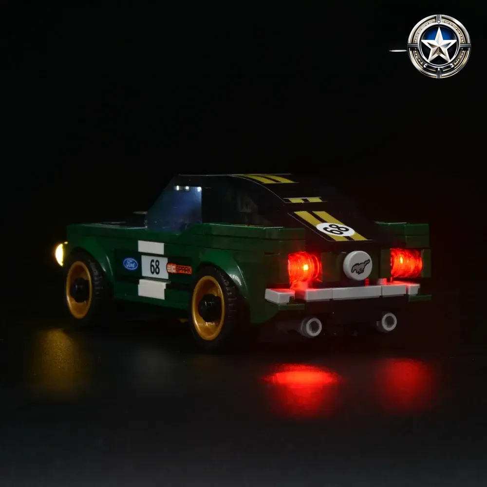 LEGO Ford Mustang Fastback Model 75884 LED Lighting Upgrade Kit Compatible LEGO Ford Mustang Fastback Model 75884 LED Lighting Upgrade Kit Compatible