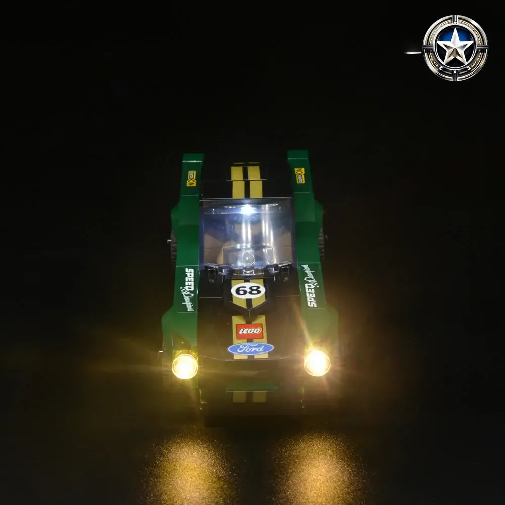 LEGO Ford Mustang Fastback Model 75884 LED Lighting Upgrade Kit Compatible LEGO Ford Mustang Fastback Model 75884 LED Lighting Upgrade Kit Compatible