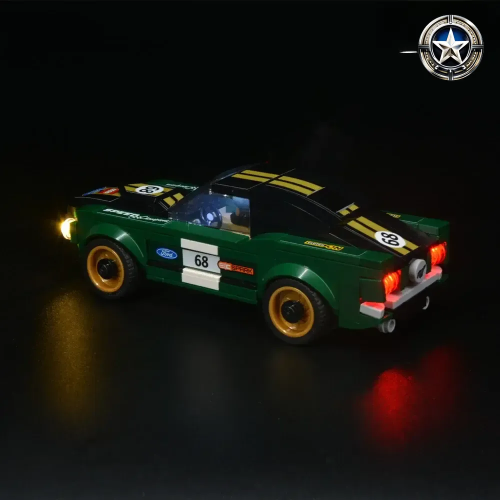 LEGO Ford Mustang Fastback Model 75884 LED Lighting Upgrade Kit Compatible LEGO Ford Mustang Fastback Model 75884 LED Lighting Upgrade Kit Compatible