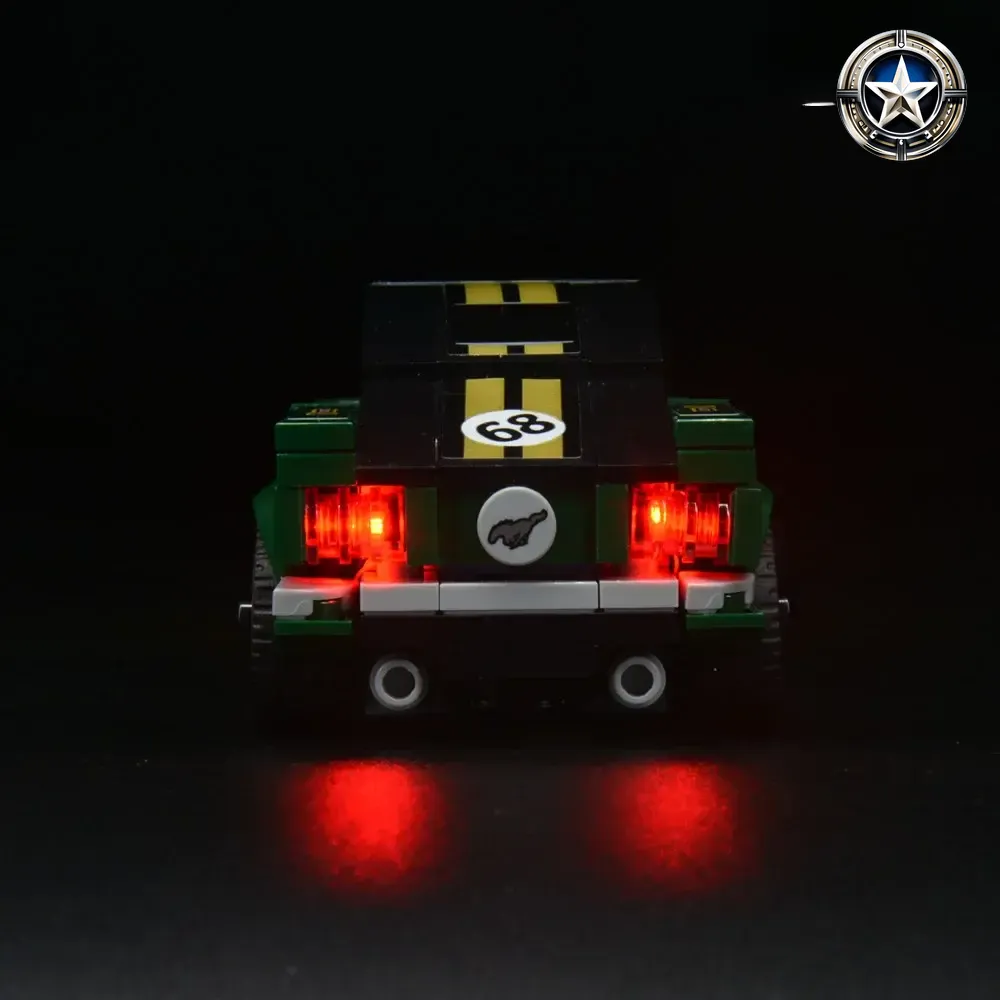 LEGO Ford Mustang Fastback Model 75884 LED Lighting Upgrade Kit Compatible LEGO Ford Mustang Fastback Model 75884 LED Lighting Upgrade Kit Compatible