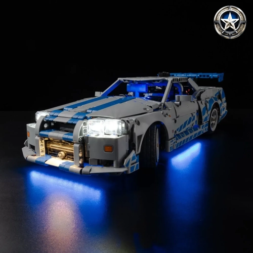 Light Kit for Nissan Skyline GT-R R34 Car Model 42210 Fast and Furious Accessory