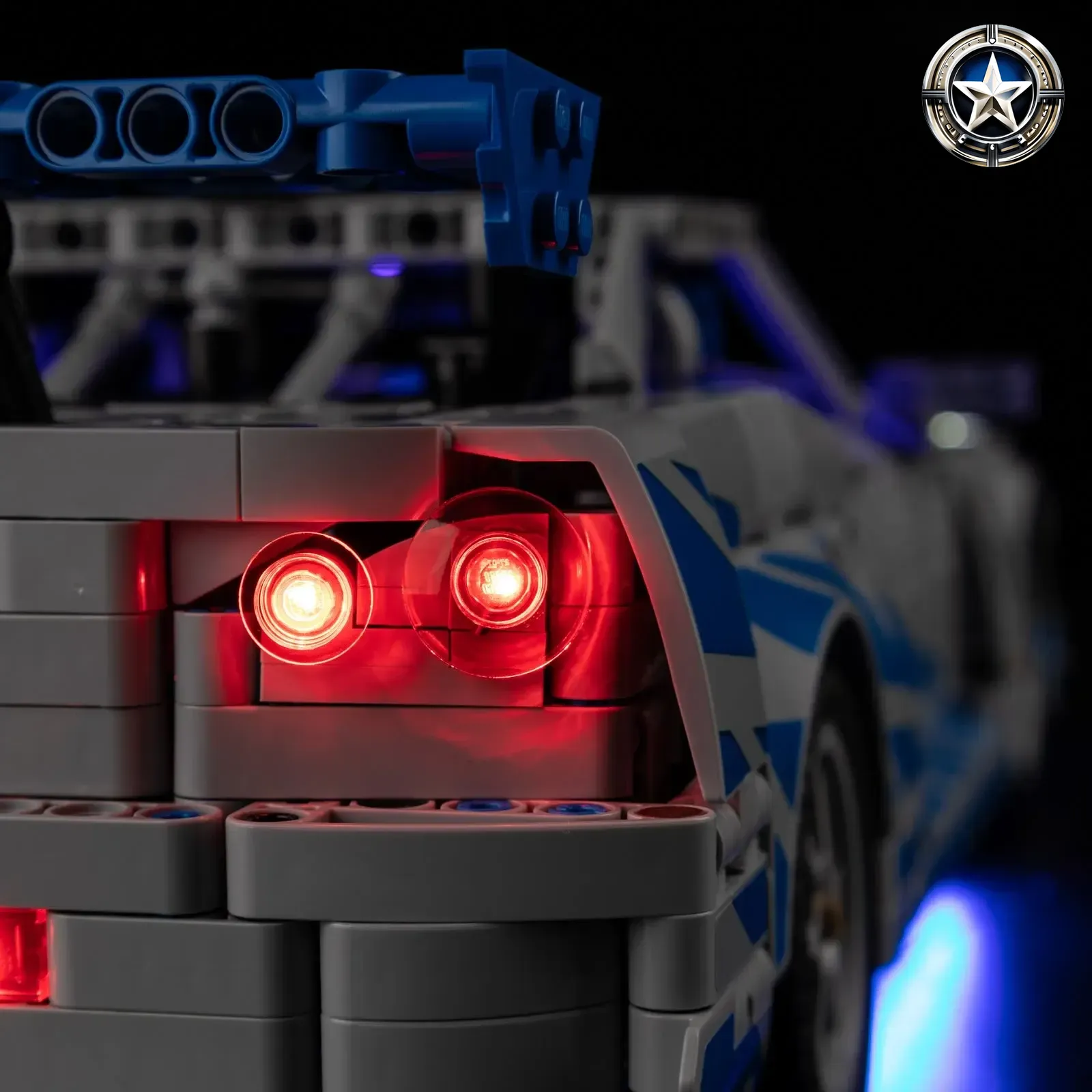 LEGO 2 Fast 2 Furious Nissan Skyline GT-R (R34) Car 42210 Light Kit