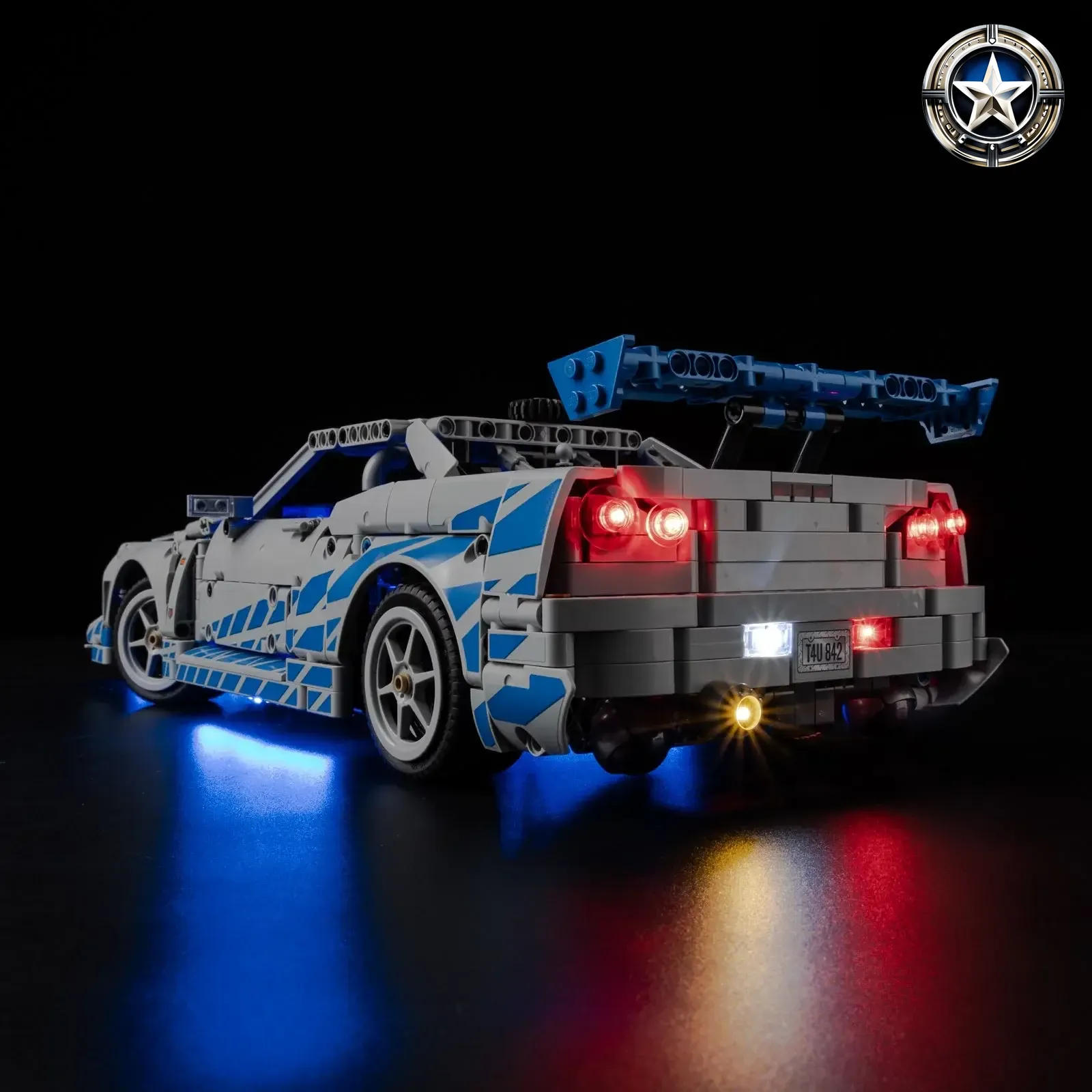 LEGO 2 Fast 2 Furious Nissan Skyline GT-R (R34) Car 42210 Light Kit