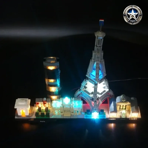 Light Kit for Lego Paris Architecture Model 21044 Building Set