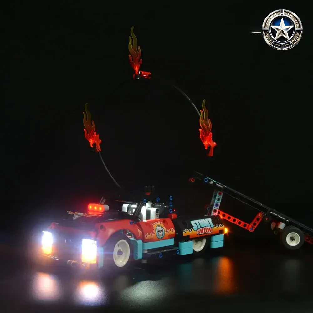 Stunt Show Truck and Bike Light Kit Compatible with 42106 Model Set Stunt Show Truck and Bike Light Kit Compatible with 42106 Model Set