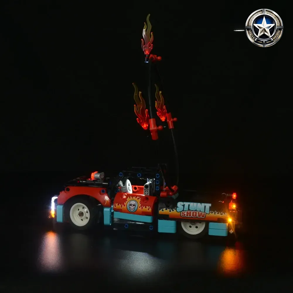 Stunt Show Truck and Bike Light Kit Compatible with 42106 Model Set Stunt Show Truck and Bike Light Kit Compatible with 42106 Model Set