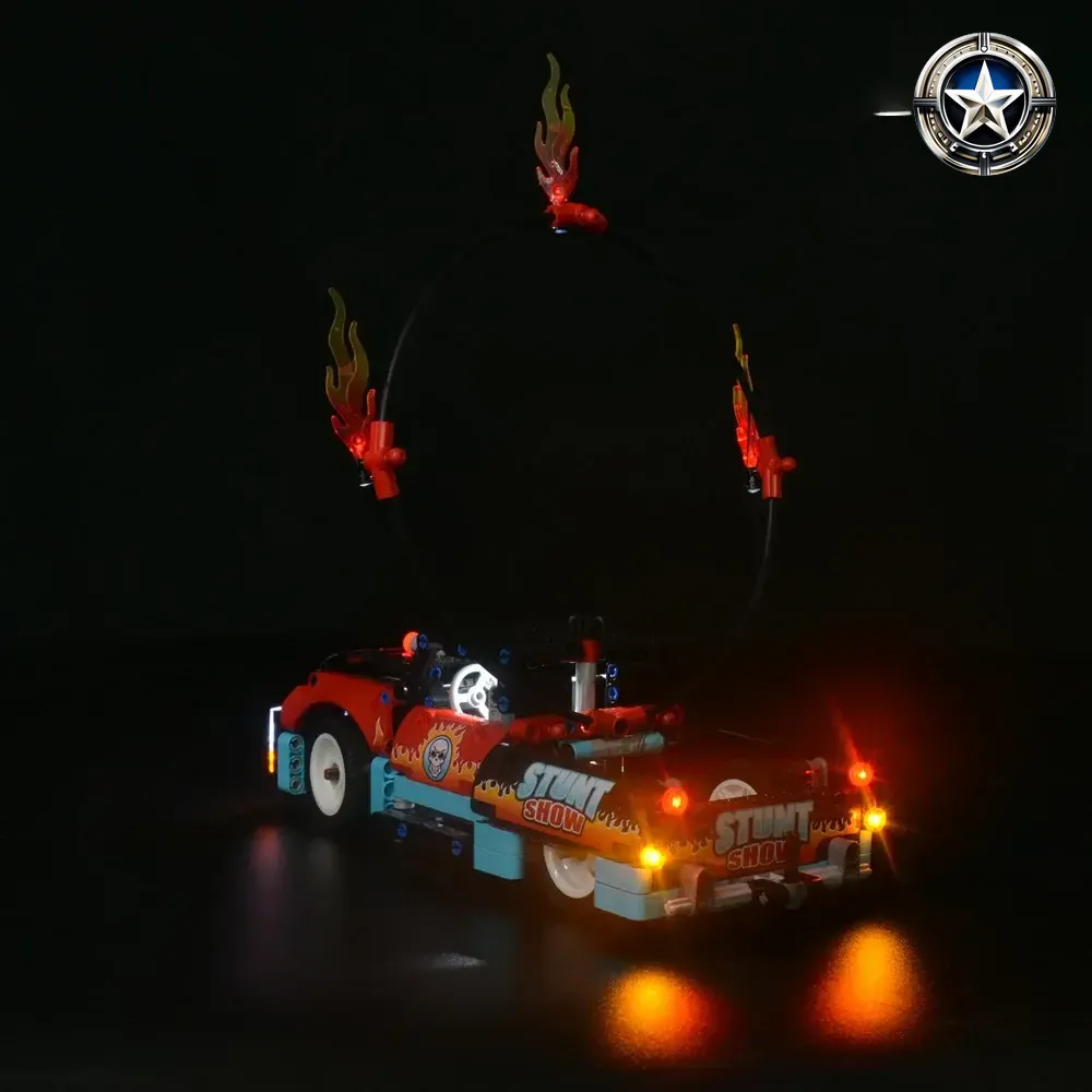 Stunt Show Truck and Bike Light Kit Compatible with 42106 Model Set Stunt Show Truck and Bike Light Kit Compatible with 42106 Model Set