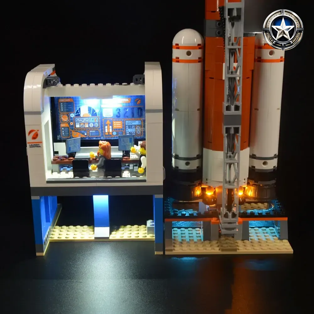 Deep Space Rocket Launch Control Light Kit Compatible with 60228 Building Set Deep Space Rocket Launch Control Light Kit Compatible with 60228 Building Set