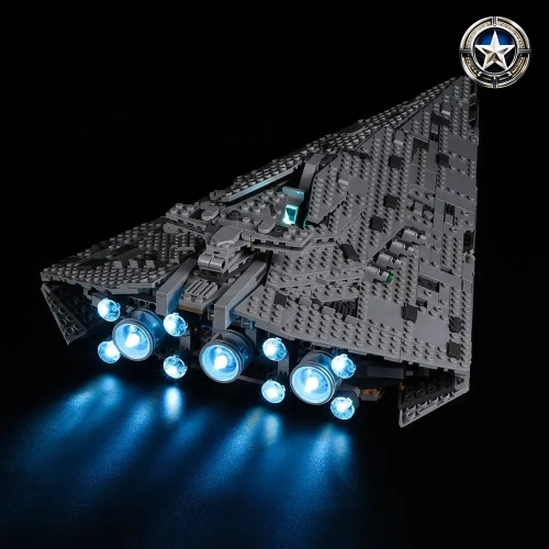 Light Kit for First Order Star Destroyer Model 75190 Full Set Enhanced Edition