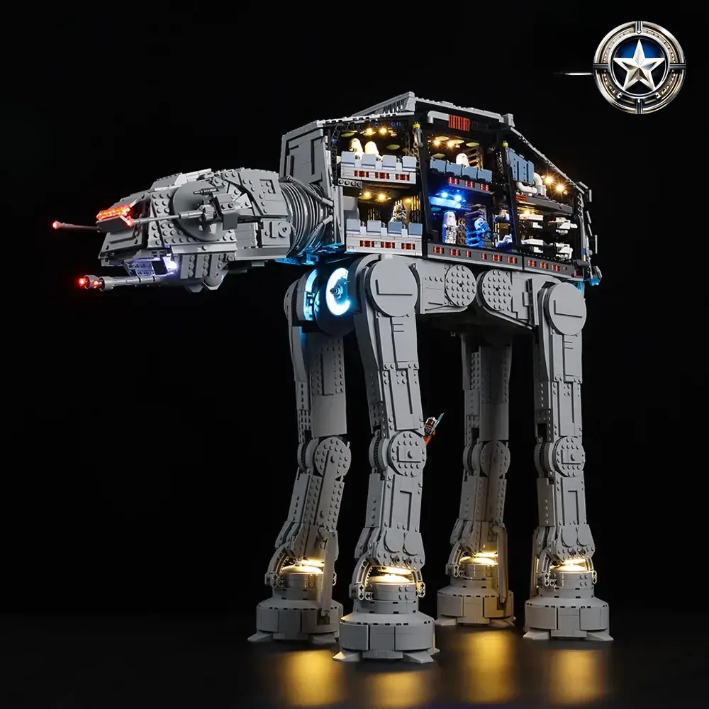 Light Kit Compatible with LEGO Star Wars AT AT Model Set 75313 Complete Lighting Upgrade Light Kit Compatible with LEGO Star Wars AT AT Model Set 75313 Complete Lighting Upgrade