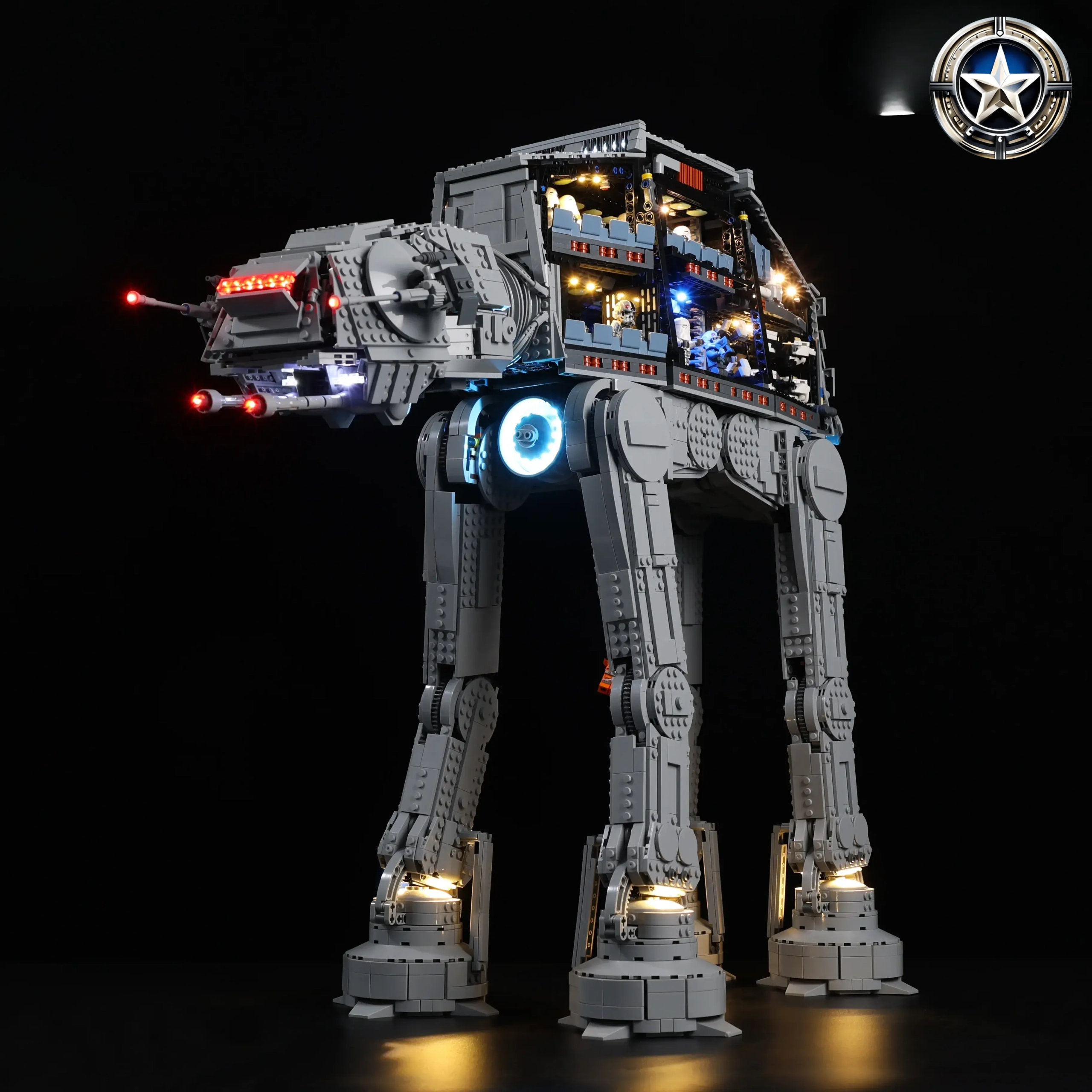 Light Kit Compatible with LEGO Star Wars AT AT Model Set 75313 Complete Lighting Upgrade Light Kit Compatible with LEGO Star Wars AT AT Model Set 75313 Complete Lighting Upgrade