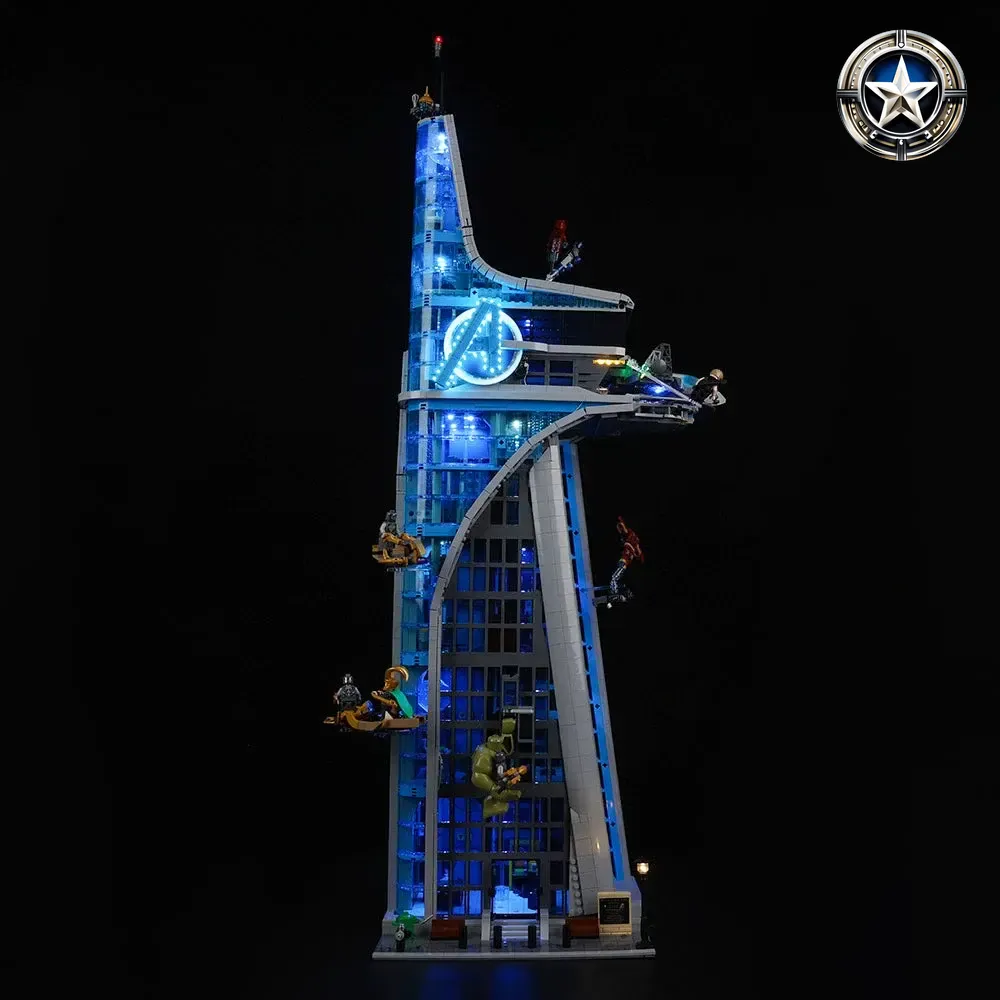 Avengers Tower Building Set Light Kit Compatible with Lego 76269 Model Parts Avengers Tower Building Set Light Kit Compatible with Lego 76269 Model Parts