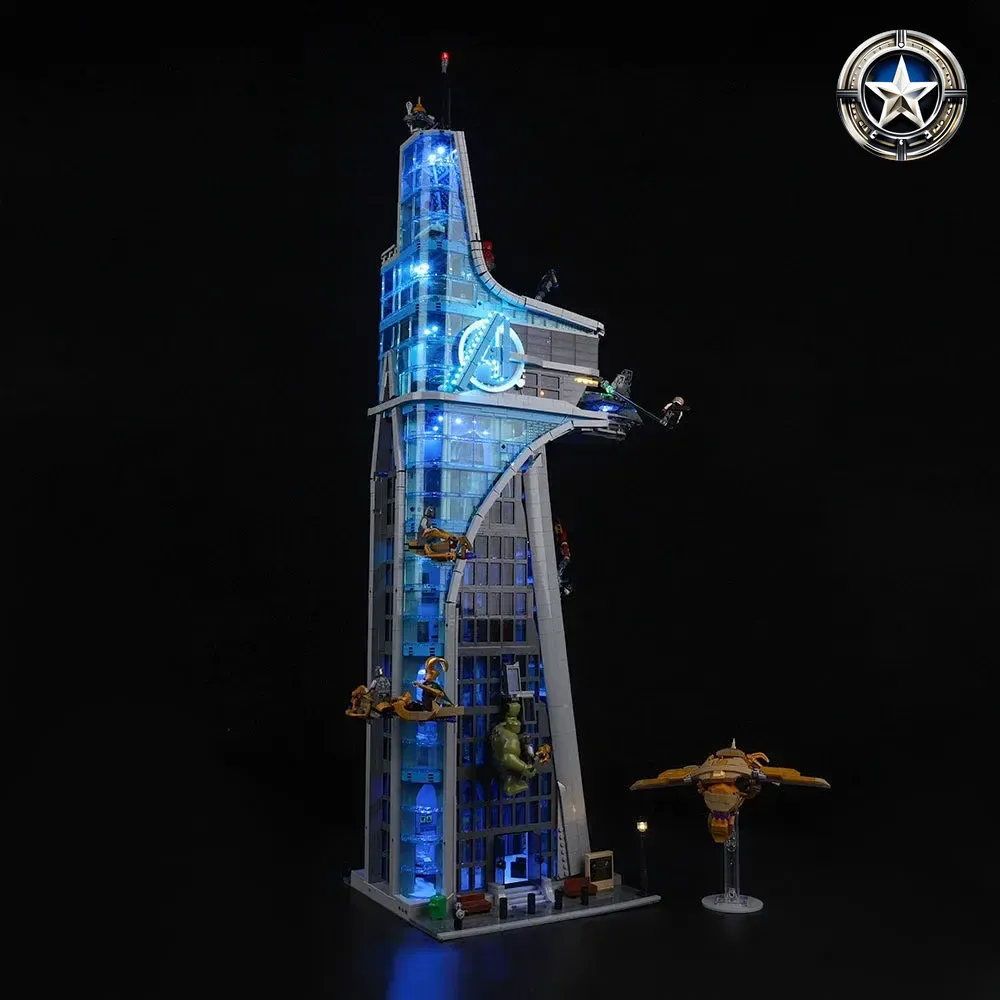 Avengers Tower Building Set Light Kit Compatible with Lego 76269 Model Parts Avengers Tower Building Set Light Kit Compatible with Lego 76269 Model Parts