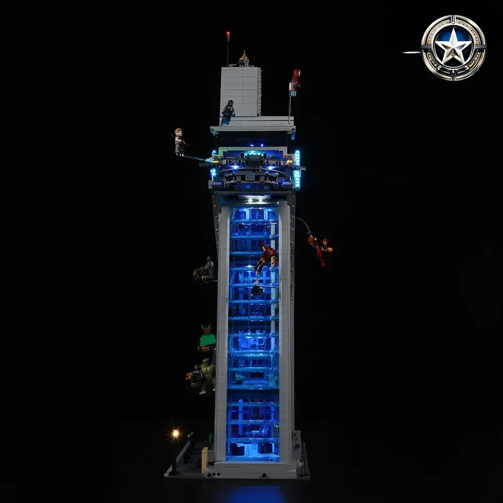 Avengers Tower Building Set Light Kit Compatible with Lego 76269 Model Parts Avengers Tower Building Set Light Kit Compatible with Lego 76269 Model Parts