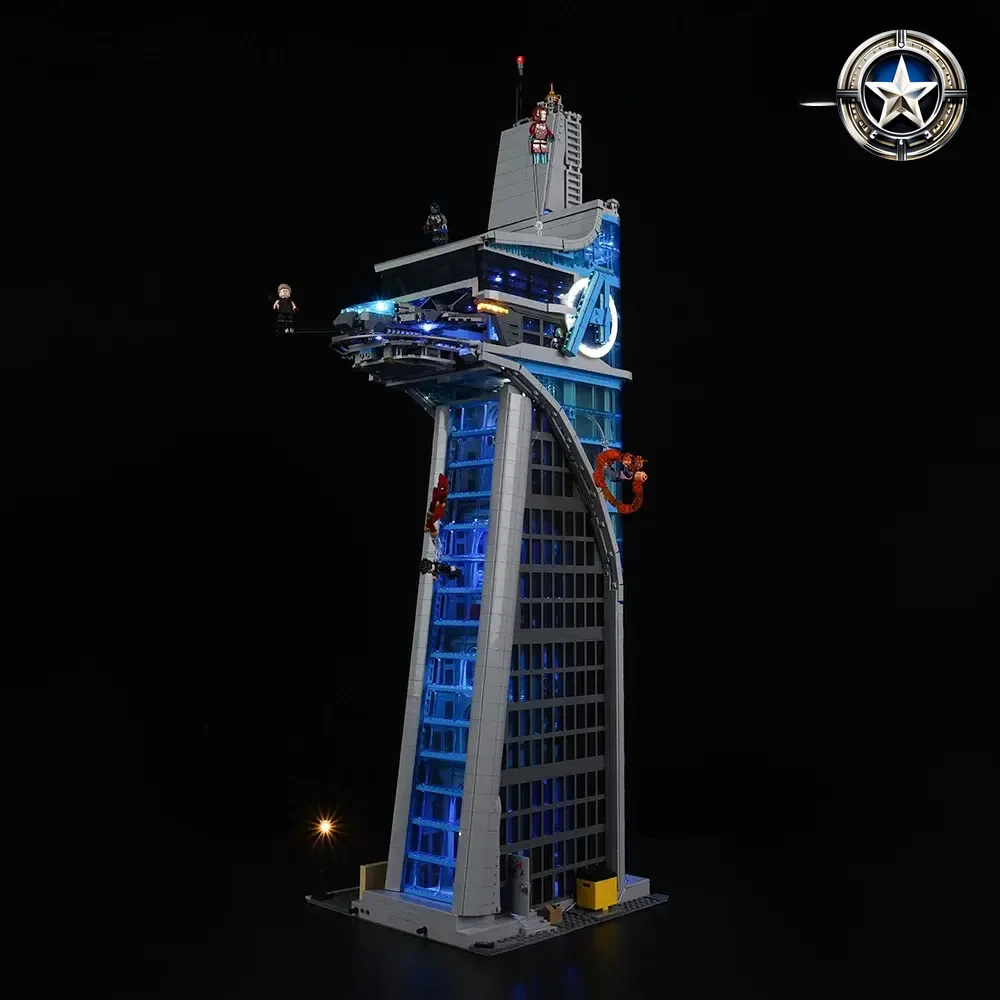 Avengers Tower Building Set Light Kit Compatible with Lego 76269 Model Parts Avengers Tower Building Set Light Kit Compatible with Lego 76269 Model Parts