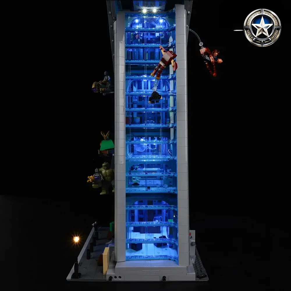 Avengers Tower Building Set Light Kit Compatible with Lego 76269 Model Parts Avengers Tower Building Set Light Kit Compatible with Lego 76269 Model Parts