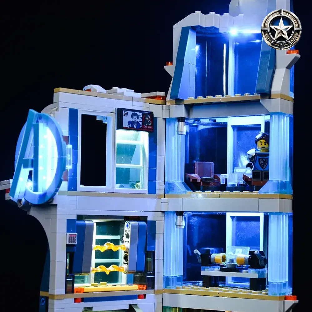 Avengers Tower Battle Light Kit Compatible for Lego Set 76166 Building Blocks Accessories Avengers Tower Battle Light Kit Compatible for Lego Set 76166 Building Blocks Accessories