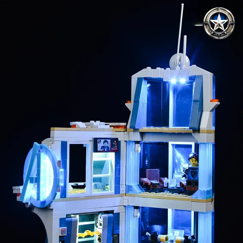 Avengers Tower Battle Light Kit Compatible for Lego Set 76166 Building Blocks Accessories Avengers Tower Battle Light Kit Compatible for Lego Set 76166 Building Blocks Accessories