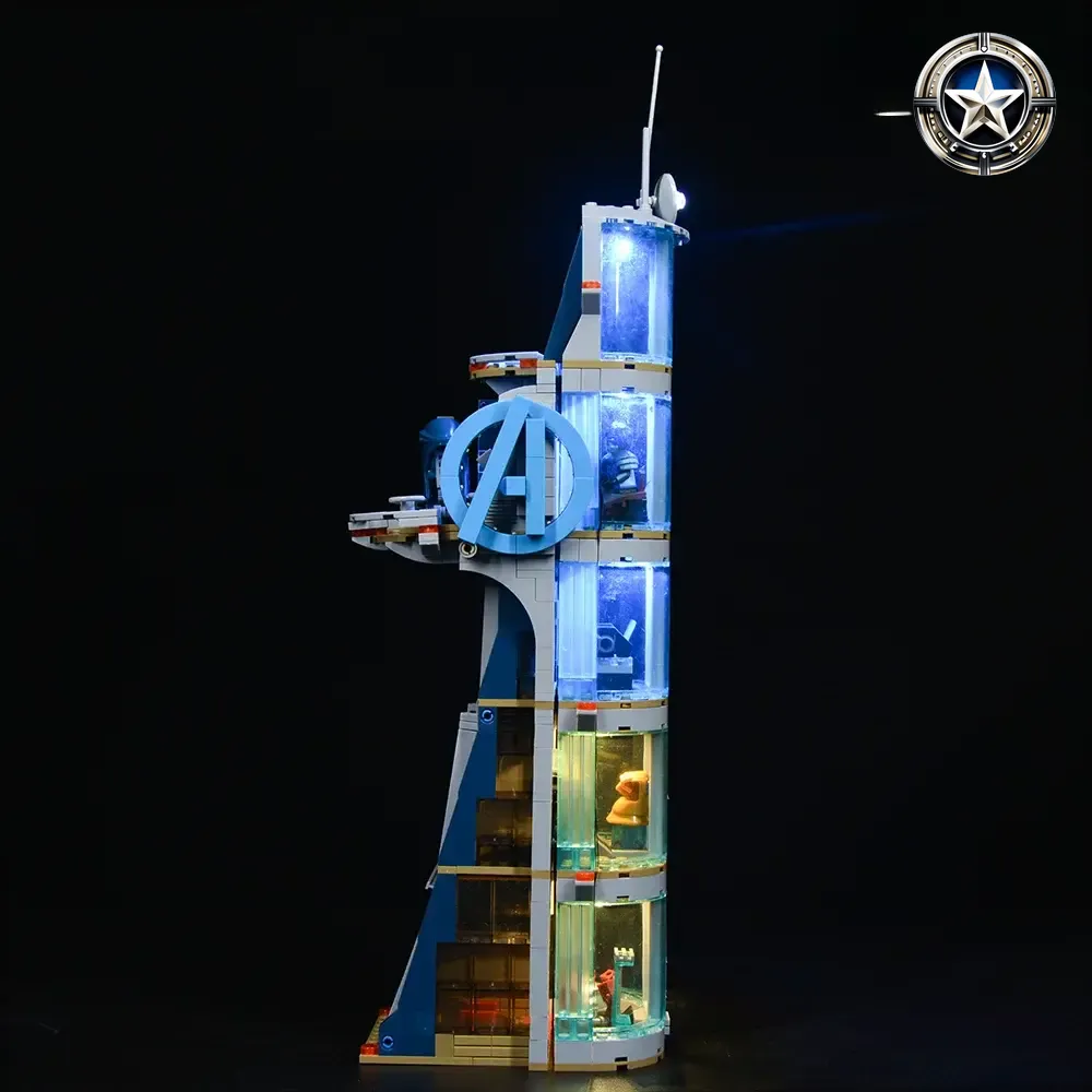 Avengers Tower Battle Light Kit Compatible for Lego Set 76166 Building Blocks Accessories Avengers Tower Battle Light Kit Compatible for Lego Set 76166 Building Blocks Accessories