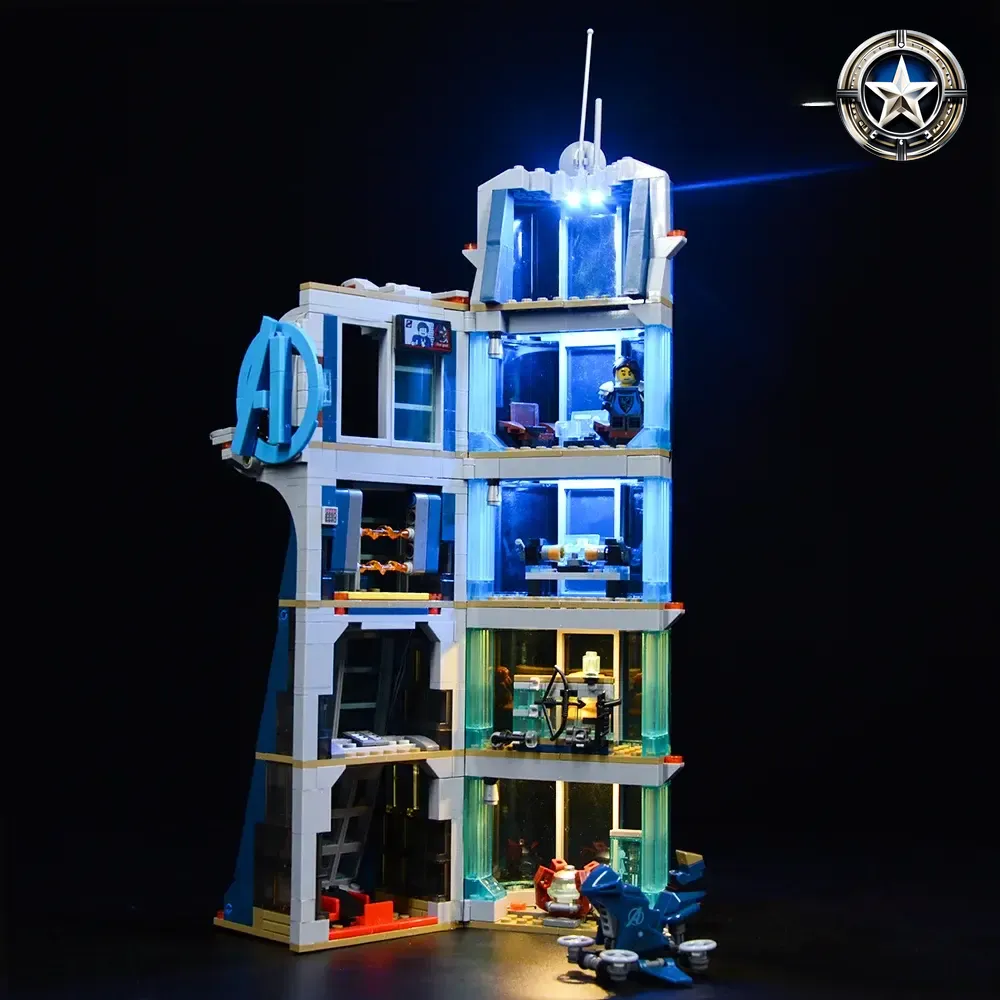 Avengers Tower Battle Light Kit Compatible for Lego Set 76166 Building Blocks Accessories Avengers Tower Battle Light Kit Compatible for Lego Set 76166 Building Blocks Accessories