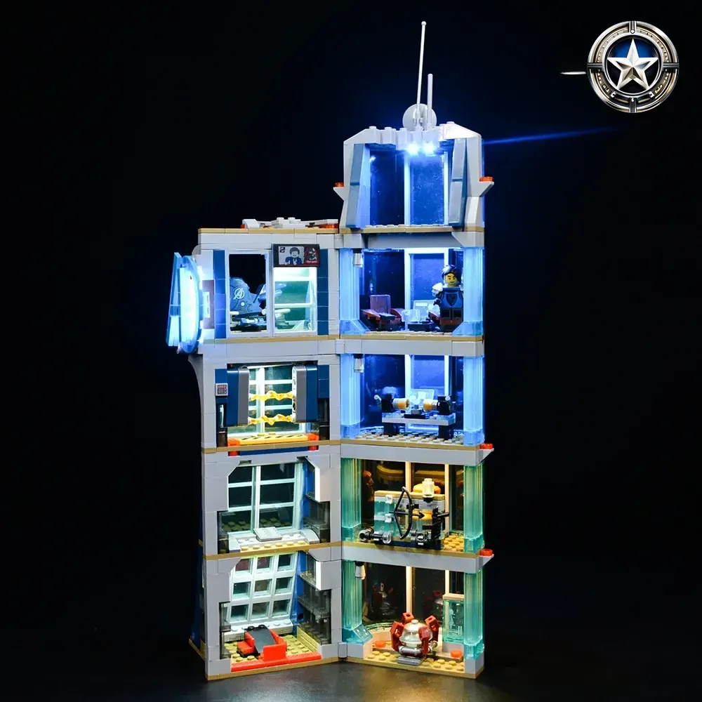 Avengers Tower Battle Light Kit Compatible for Lego Set 76166 Building Blocks Accessories Avengers Tower Battle Light Kit Compatible for Lego Set 76166 Building Blocks Accessories