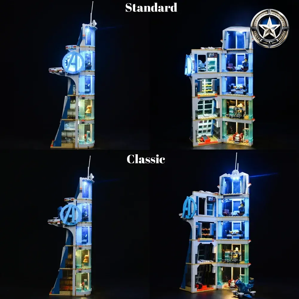 Avengers Tower Battle Light Kit Compatible for Lego Set 76166 Building Blocks Accessories Avengers Tower Battle Light Kit Compatible for Lego Set 76166 Building Blocks Accessories