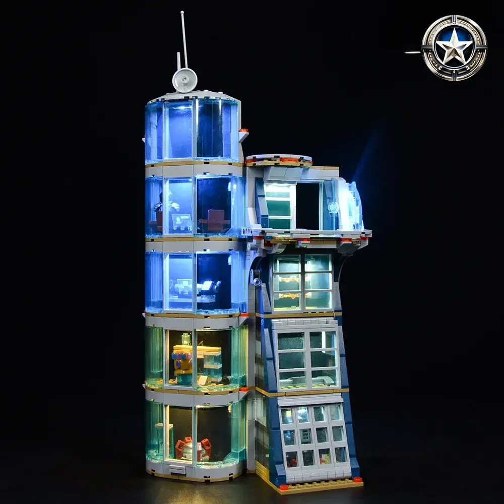 Avengers Tower Battle Light Kit Compatible for Lego Set 76166 Building Blocks Accessories Avengers Tower Battle Light Kit Compatible for Lego Set 76166 Building Blocks Accessories