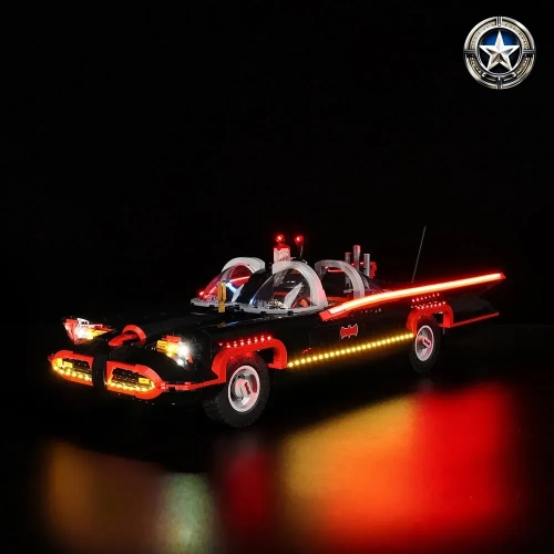 Light Kit for Batman Basic TV Series Lego Batmobile Model Set 76328