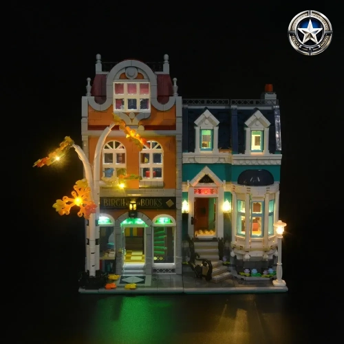 Complete Lighting Kit for Bookshop Modular Building Set 10270 Deluxe Edition