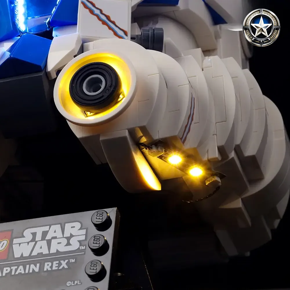 Light Up Kit for Captain Rex Clone Trooper Helmet Model 75349 Light Up Kit for Captain Rex Clone Trooper Helmet Model 75349