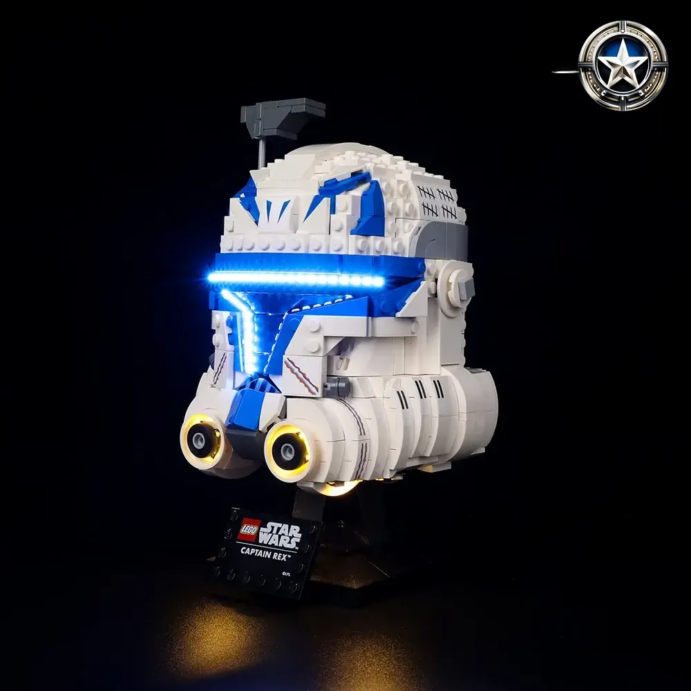 Light Up Kit for Captain Rex Clone Trooper Helmet Model 75349 Light Up Kit for Captain Rex Clone Trooper Helmet Model 75349