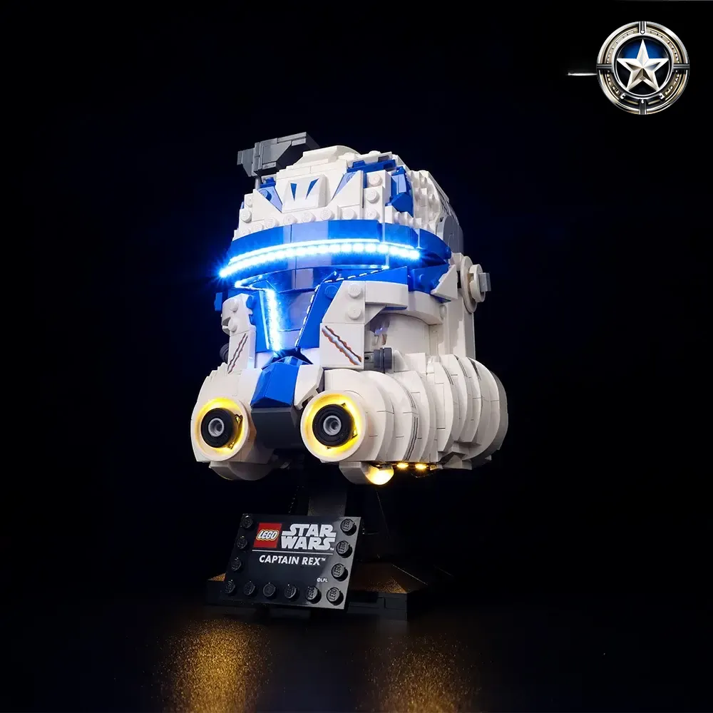 Light Up Kit for Captain Rex Clone Trooper Helmet Model 75349 Light Up Kit for Captain Rex Clone Trooper Helmet Model 75349