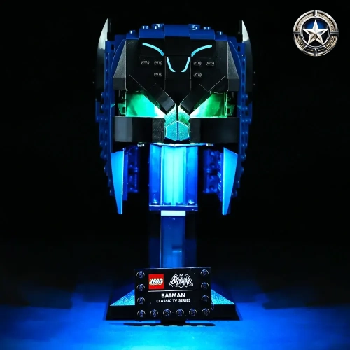 Light Kit for Legendary Batman Cowl Basic TV Series Model 76238