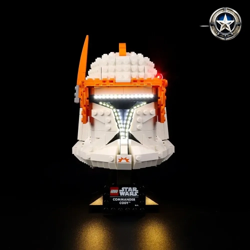 Light Lighting Kit Accessories for Clone Commander Cody Helmet Model 75350 Edition