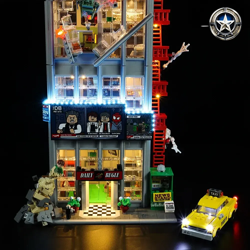 Light Kit Lighting Accessory for Daily Bugle Building Set 76178 Enhanced Illumination Light Kit Lighting Accessory for Daily Bugle Building Set 76178 Enhanced Illumination