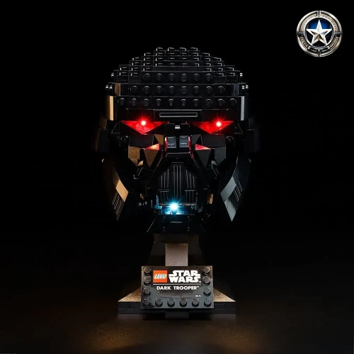 Light Kit for Star Wars Dark Trooper Helmet Model 75343 Enhanced Lighting Gear