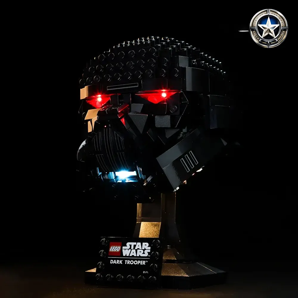 Light Kit for Star Wars Dark Trooper Helmet Model 75343 Enhanced Lighting Gear Light Kit for Star Wars Dark Trooper Helmet Model 75343 Enhanced Lighting Gear
