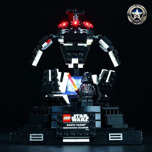 Darth Vader Meditation Chamber Lighting Kit Compatible with Set 75296