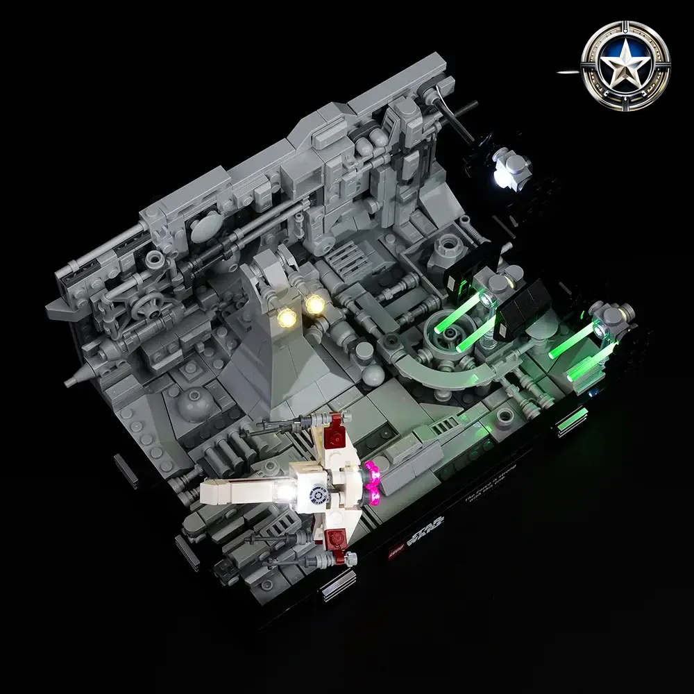 Death Star Trench Run Diorama Lighting Kit for Star Wars 75329 Model Death Star Trench Run Diorama Lighting Kit for Star Wars 75329 Model