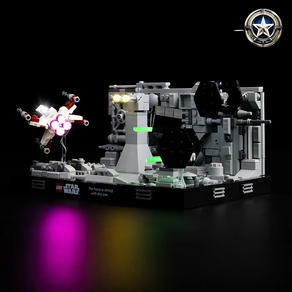 Death Star Trench Run Diorama Lighting Kit for Star Wars 75329 Model Death Star Trench Run Diorama Lighting Kit for Star Wars 75329 Model