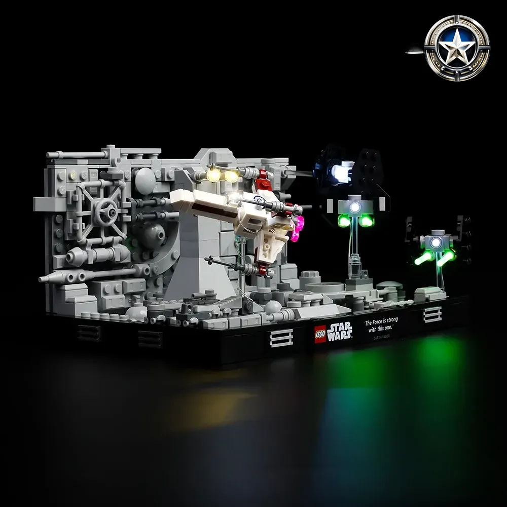Death Star Trench Run Diorama Lighting Kit for Star Wars 75329 Model Death Star Trench Run Diorama Lighting Kit for Star Wars 75329 Model
