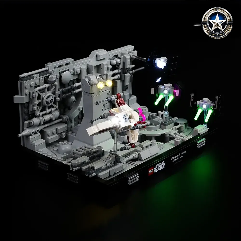 Death Star Trench Run Diorama Lighting Kit for Star Wars 75329 Model Death Star Trench Run Diorama Lighting Kit for Star Wars 75329 Model