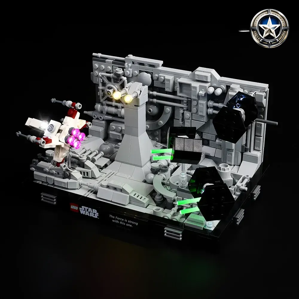 Death Star Trench Run Diorama Lighting Kit for Star Wars 75329 Model Death Star Trench Run Diorama Lighting Kit for Star Wars 75329 Model