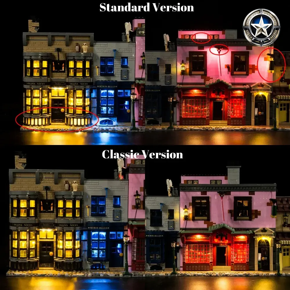 Light Kit For Lego Diagon Alley Building 75978 Complete Set Light Kit For Lego Diagon Alley Building 75978 Complete Set