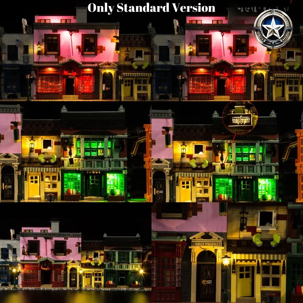 Light Kit For Lego Diagon Alley Building 75978 Complete Set Light Kit For Lego Diagon Alley Building 75978 Complete Set