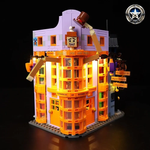 Light Kit for Harry Potters Diagon Alley Weasleys Wizard Wheezes Building Set 76422