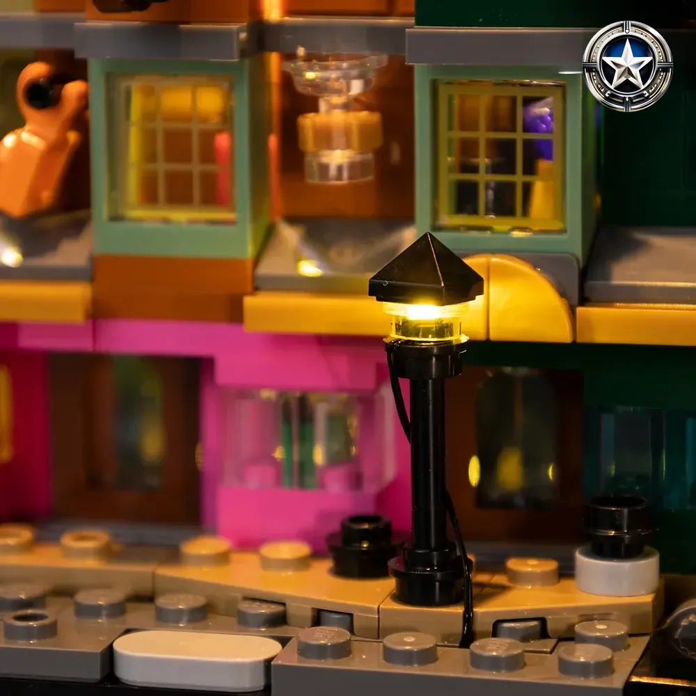 Light Kit for Harry Potter Diagon Alley Wizarding Shops Building Set 76444 Light Kit for Harry Potter Diagon Alley Wizarding Shops Building Set 76444