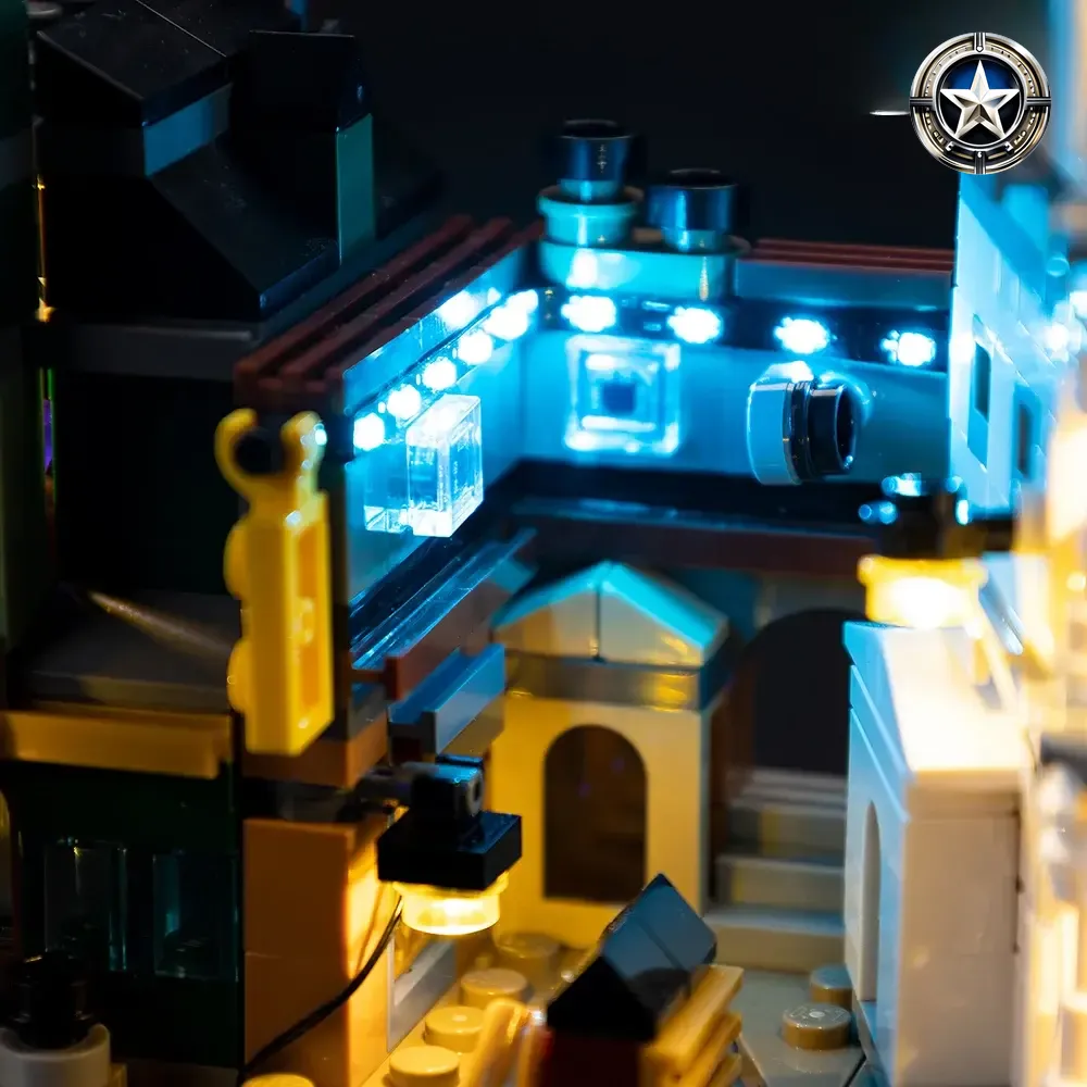 Light Kit for Harry Potter Diagon Alley Wizarding Shops Building Set 76444 Light Kit for Harry Potter Diagon Alley Wizarding Shops Building Set 76444