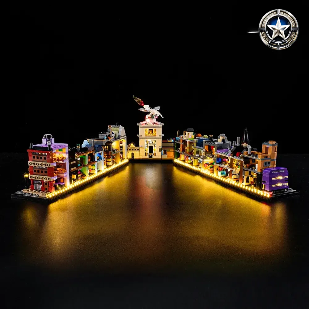 Light Kit for Harry Potter Diagon Alley Wizarding Shops Building Set 76444 Light Kit for Harry Potter Diagon Alley Wizarding Shops Building Set 76444