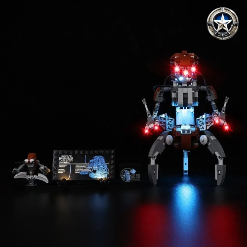 LED Lighting Kit for Star Wars Droideka Model 75381 Build Set Accessories